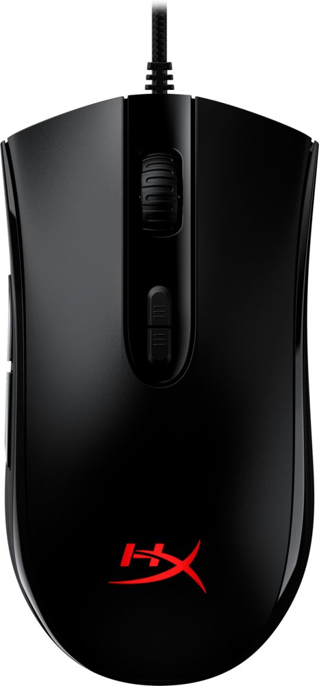 HyperX Pulsefire Core | Bekabelde Gaming Muis | Rechtshandig | USB-A | 6200 DPI | Zwart - Matmuis - Matmuis